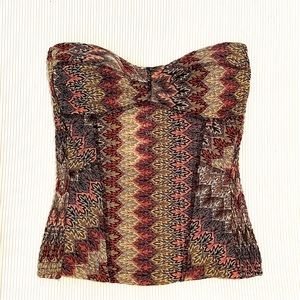 Free People Metallic Thread Tube Top